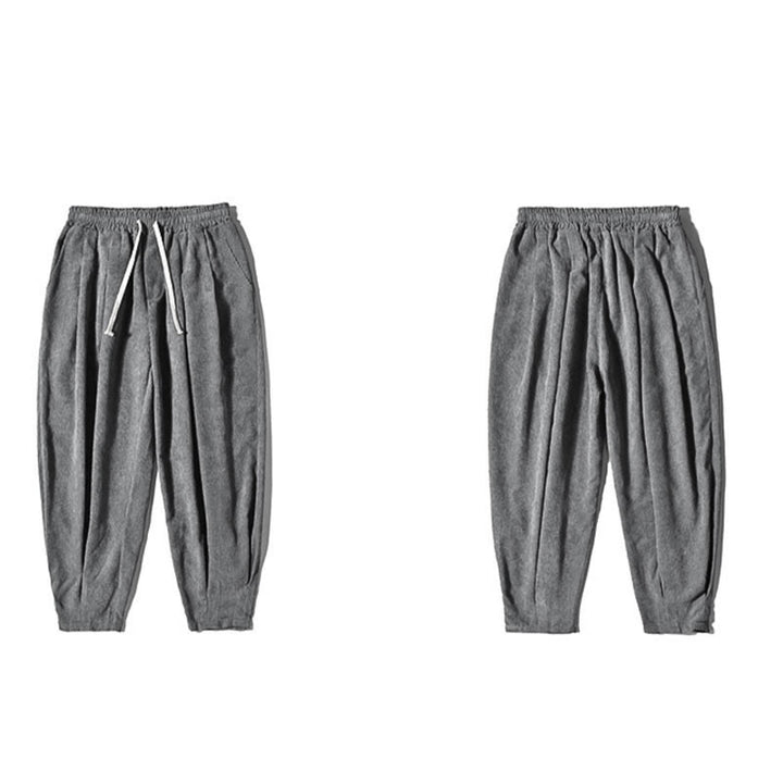 Pantalon décontracté en coton uni avec poches pour homme Buddha Stones - image 27