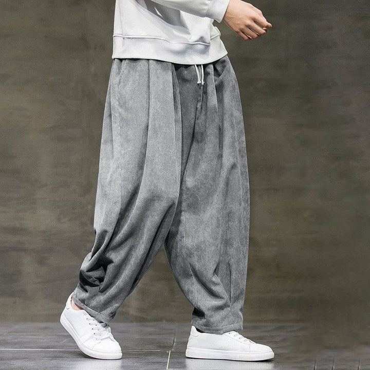 Pantalon décontracté en coton uni avec poches pour homme Buddha Stones - image 10