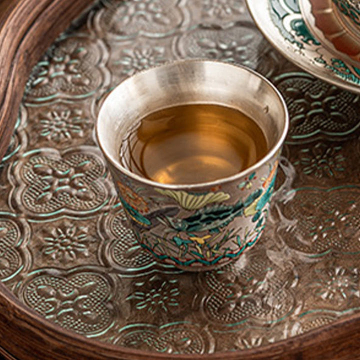 Tasse à thé Kung Fu 45 Buddha Stones avec boîte cadeau