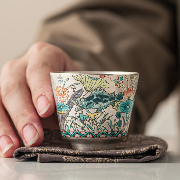 Tasse à thé Kung Fu 45 Buddha Stones avec boîte cadeau