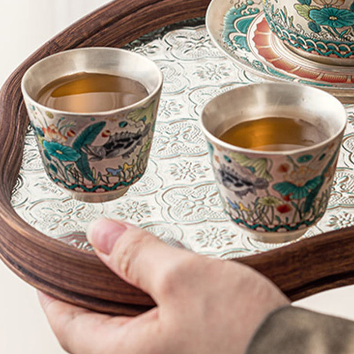 Tasse à thé Kung Fu 45 Buddha Stones avec boîte cadeau