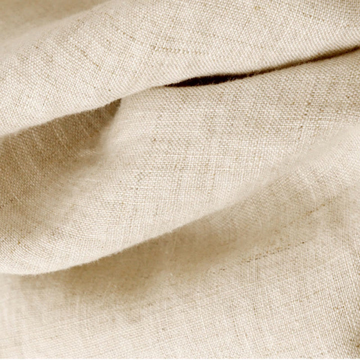 Pantalon Buddha Stones d'été en coton et lin pour femme, couleur unie, avec boutons latéraux et poches - image 7