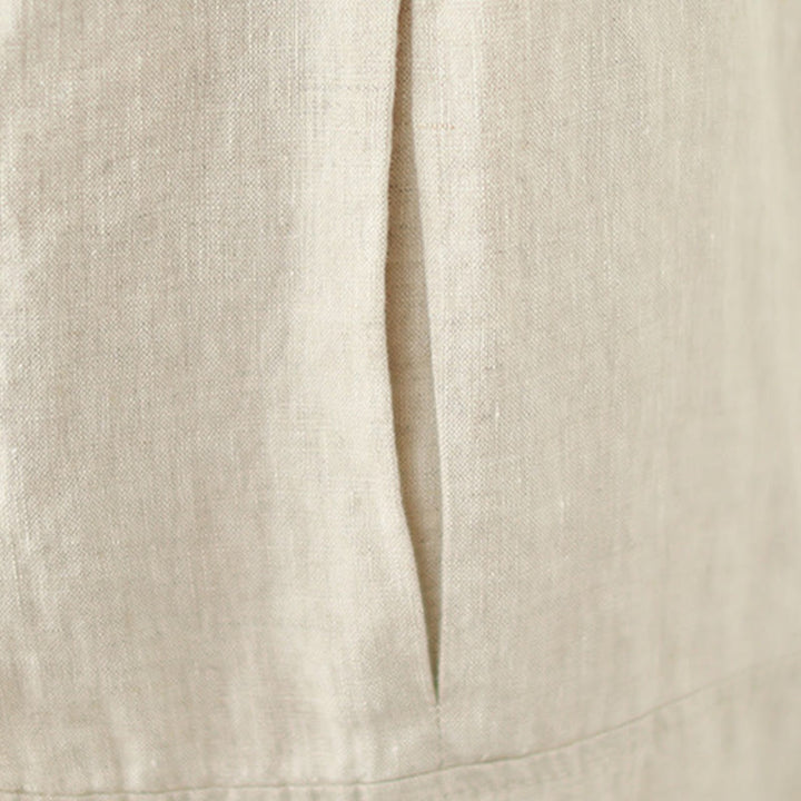 Pantalon court ample en coton avec poches pour femme, style décontracté et vintage, style Buddha Stones