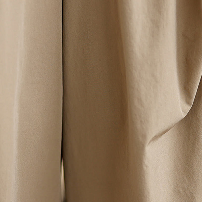 Pantalon large en coton à plis irréguliers et poches pour femme, motif Buddha Stones , été - image 6