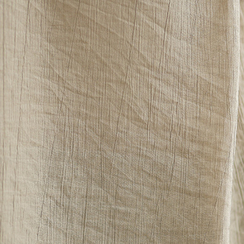 Gilet Buddha Stones manches décontracté en coton et lin avec col montant et boutons dans le dos pour femme - image 17