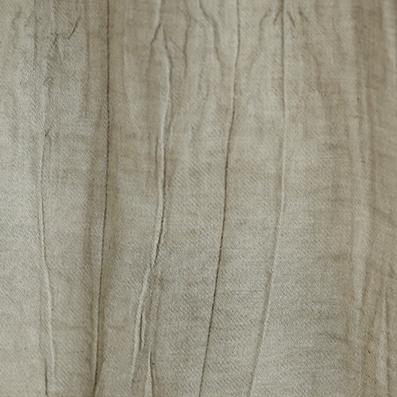 Gilet sans manches en coton et lin pour femme, col ras du cou, simple et élégant, motif Buddha Stones , été - image 8