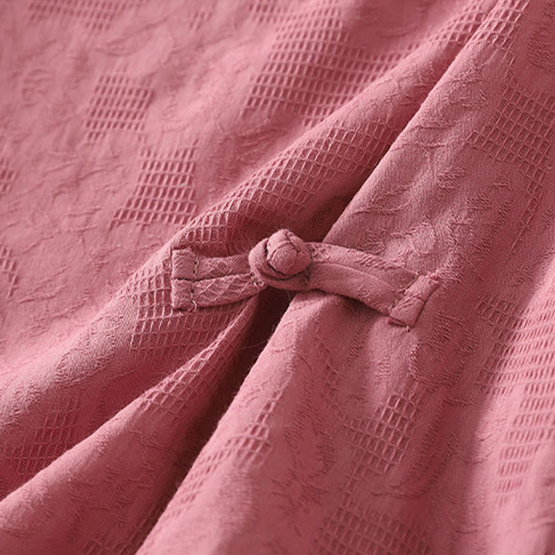 Gilet d'été sans manches en coton et lin pour femme, couleur unie, motif Buddha Stones