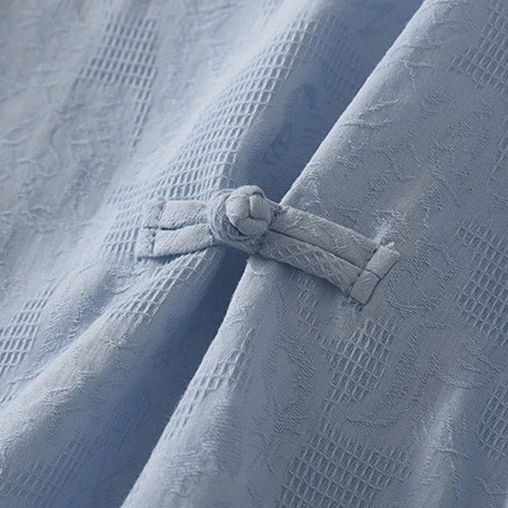 Gilet d'été sans manches en coton et lin pour femme, couleur unie, motif Buddha Stones - image 3