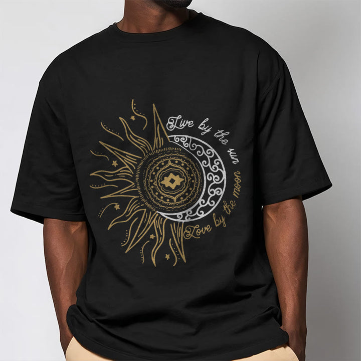T-shirt Buddha Stones, Vivre par le soleil, Aimer par la lune - image 1