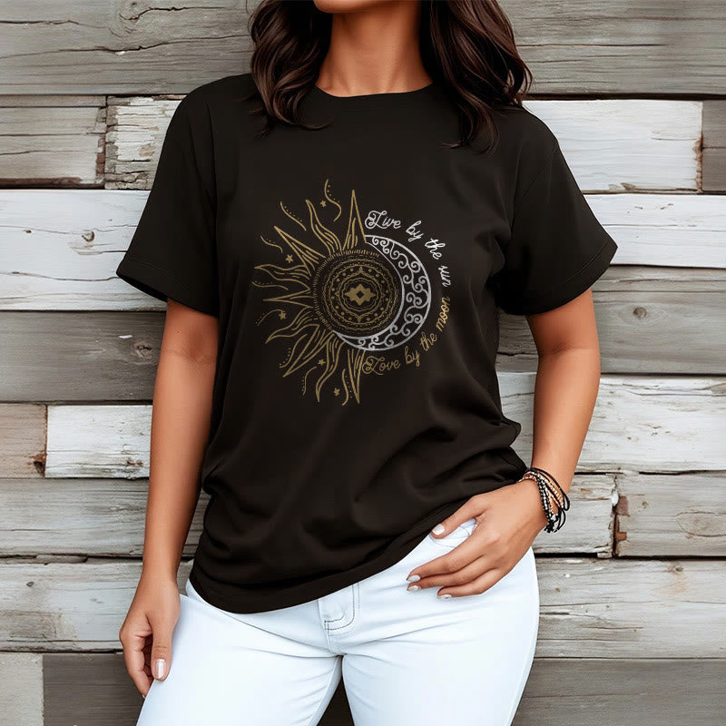 T-shirt Buddha Stones, Vivre par le soleil, Aimer par la lune - image 3