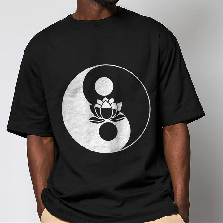 T-shirt Buddha Stones Yin Yang Fleur de Lotus - image 5