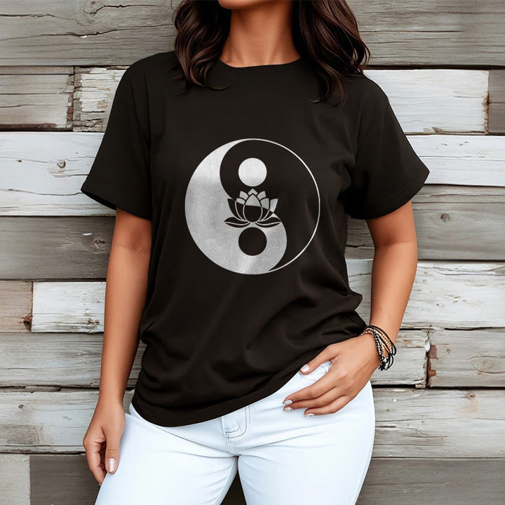 T-shirt Buddha Stones Yin Yang Fleur de Lotus - image 7