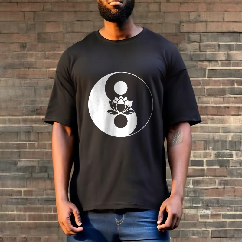 T-shirt Buddha Stones Yin Yang Fleur de Lotus - image 7