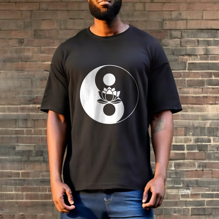 T-shirt Buddha Stones Yin Yang Fleur de Lotus - image 7