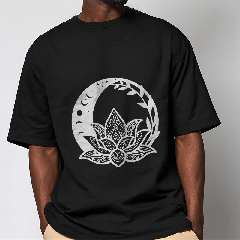 T-shirt Buddha Stones Fleur de Lotus Soleil Lune Vignes Entrelacées - image 5