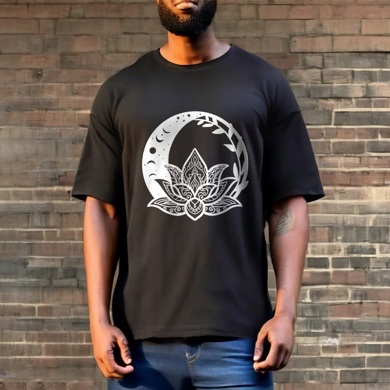 T-shirt Buddha Stones Fleur de Lotus Soleil Lune Vignes Entrelacées - image 6