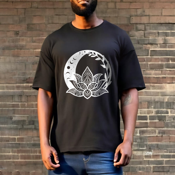 T-shirt Buddha Stones Fleur de Lotus Soleil Lune Vignes Entrelacées - image 6