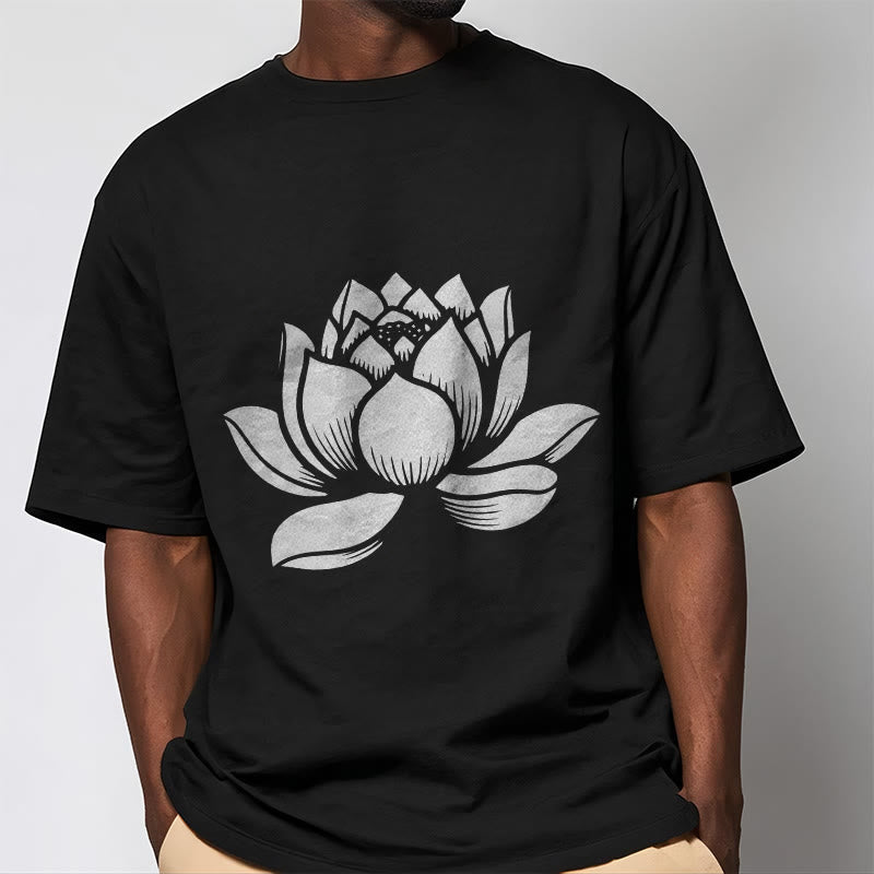 T-shirt motif Buddha Stones et fleur de lotus - image 4