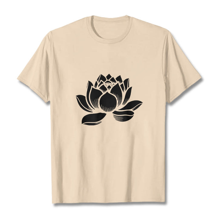 T-shirt motif Buddha Stones et fleur de lotus - Bisque - 2XL - image 10