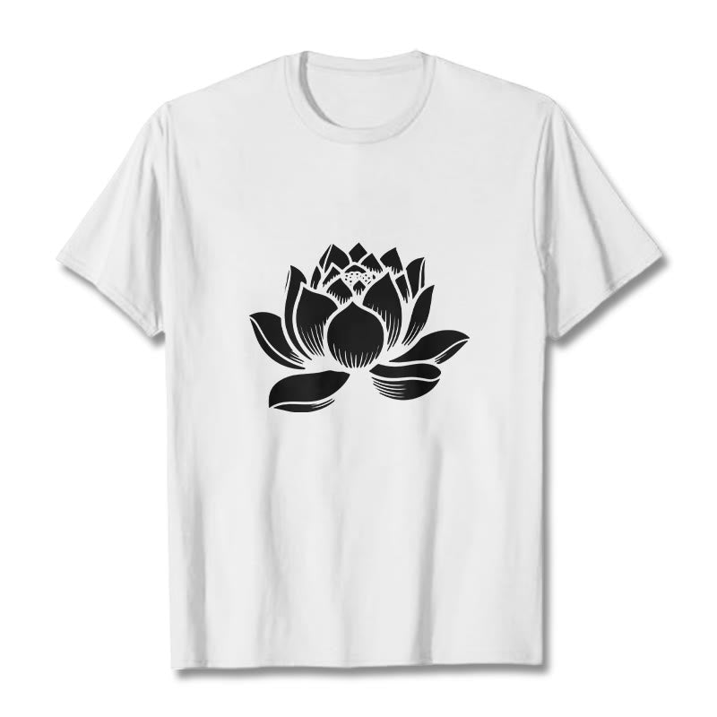 T-shirt motif Buddha Stones et fleur de lotus - Blanc - 2XL - image 8