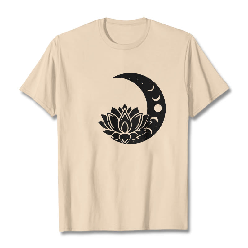T-shirt Buddha Stones Croissant de Lune Fleur de Lotus Soleil - Bisque - 2XL - image 8