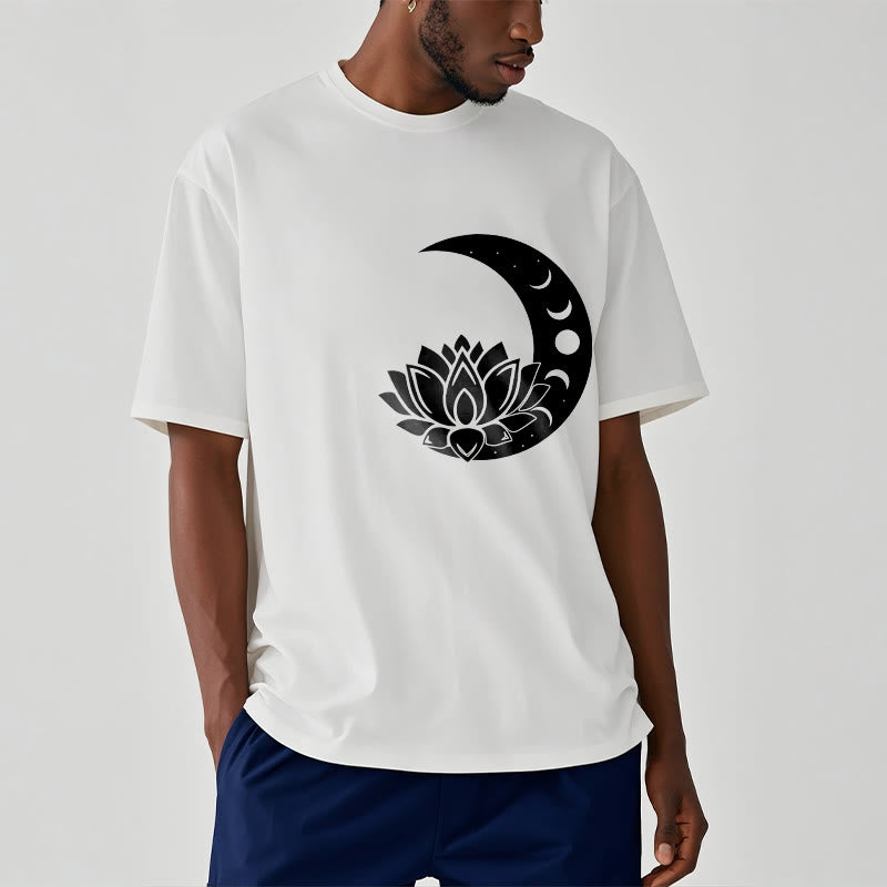 T-shirt Buddha Stones Croissant de Lune Fleur de Lotus Soleil - image 1