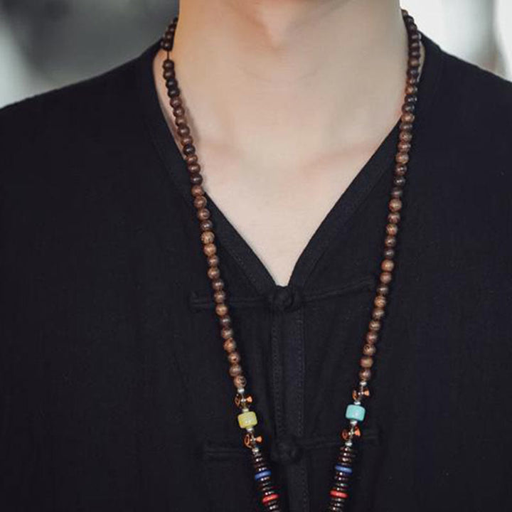 Gilet décontracté en coton avec poches et boutons de grenouille chinois pour homme, motif Buddha Stones