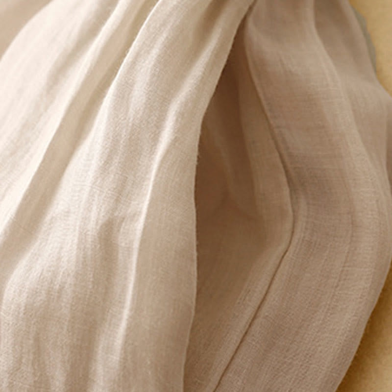 Pantalon large en coton et lin pour femme, avec poches, broderie géométrique et Buddha Stones , taille élastique - image 14