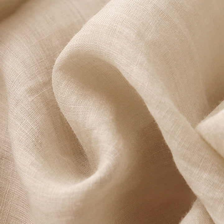 Pantalon large en coton et lin pour femme, avec poches, broderie géométrique et Buddha Stones , taille élastique - image 19