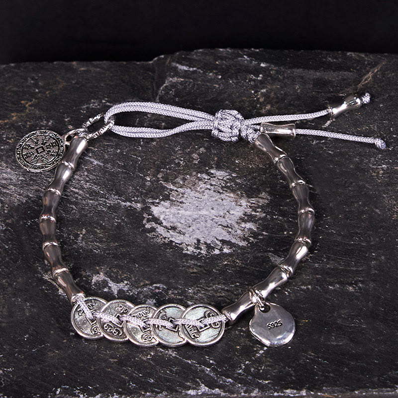 Bracelet de dépenses en Buddha Stones, cinq pièces impériales, fantômes de la montagne
