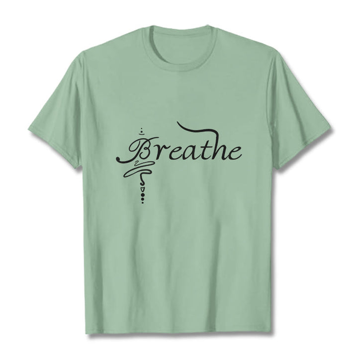T-shirt « Buddha Stones Breathe Word » - Vert pâle - 2XL - image 15