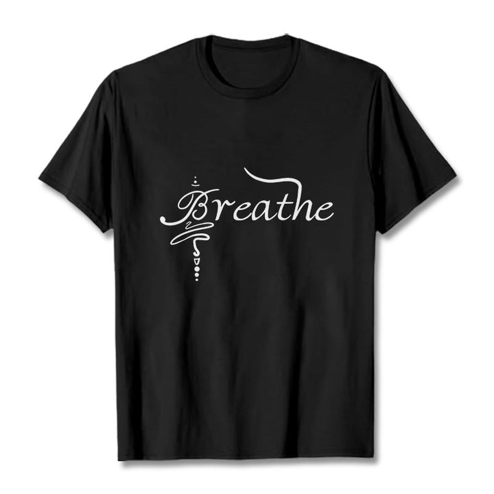 T-shirt « Buddha Stones Breathe Word » - Noir - 2XL - image 0