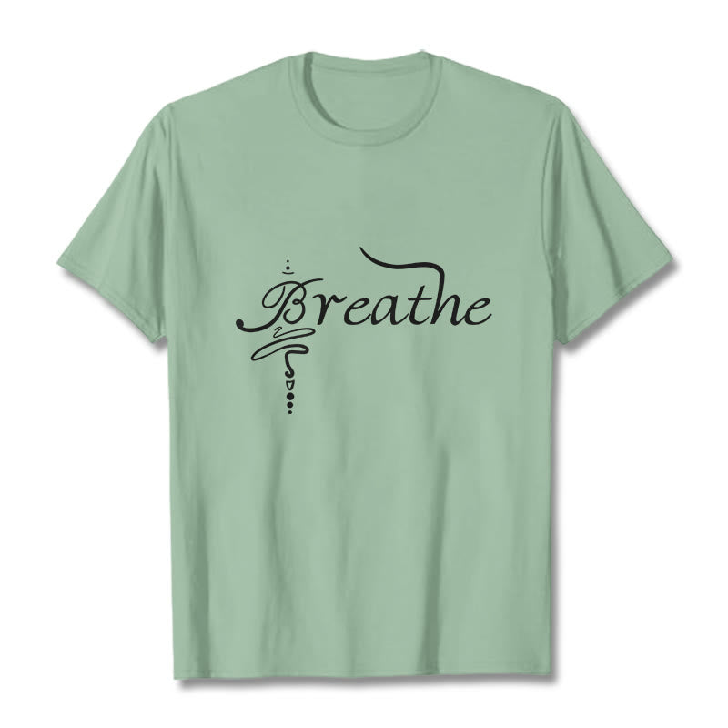 T-shirt « Buddha Stones Breathe Word » - Vert pâle - 2XL - image 14