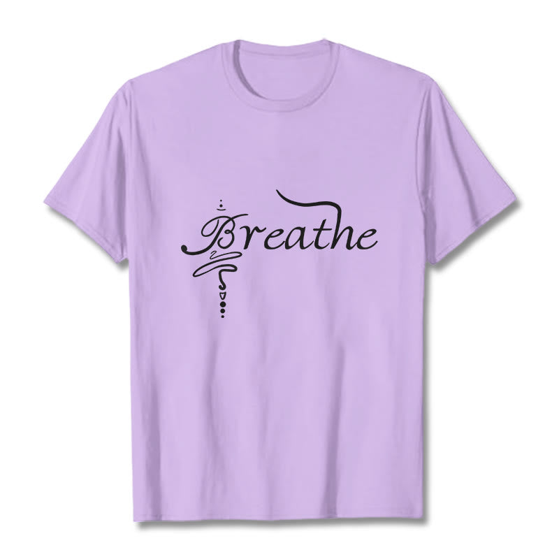 T-shirt « Buddha Stones Breathe Word » - Prune - 2XL - image 17
