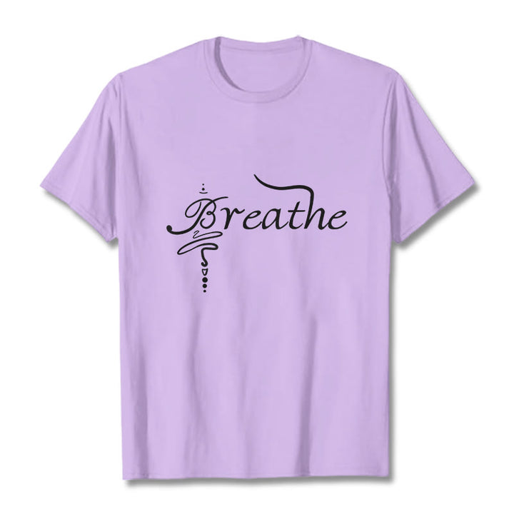 T-shirt « Buddha Stones Breathe Word » - Prune - 2XL - image 17