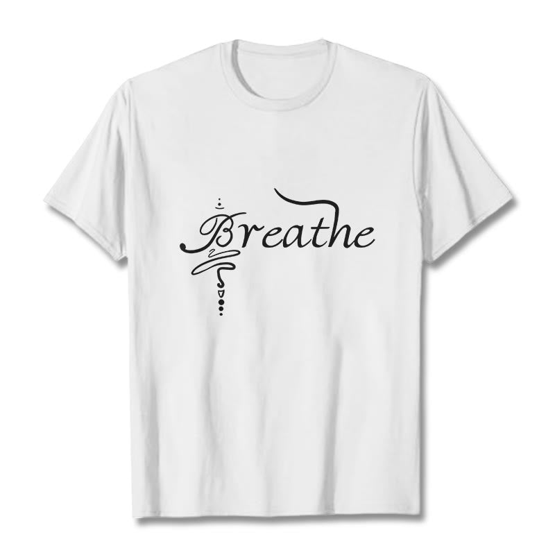 T-shirt « Buddha Stones Breathe Word » - Blanc - 2XL - image 5