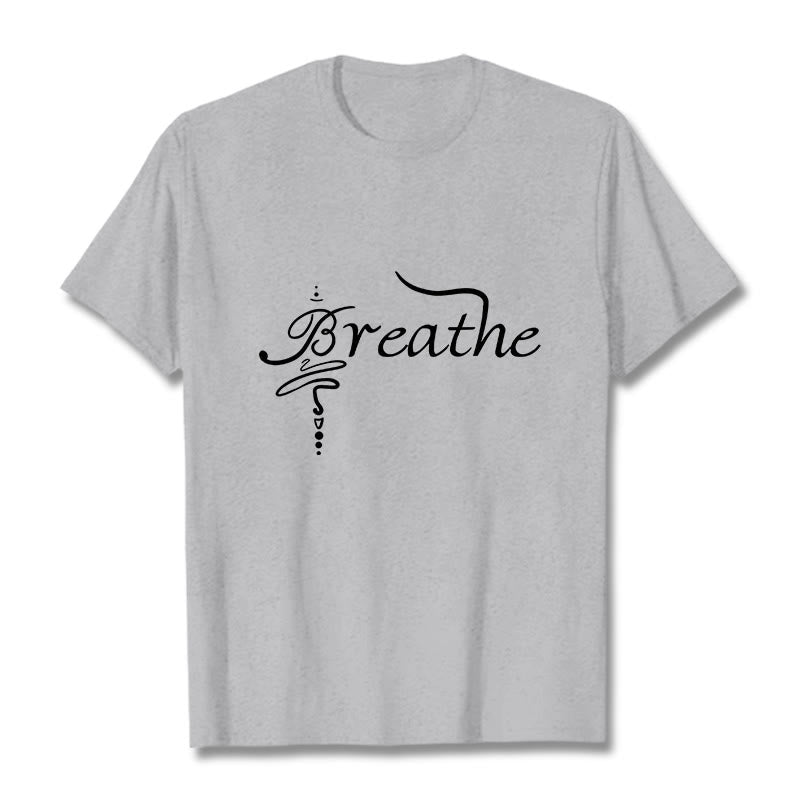 T-shirt « Buddha Stones Breathe Word » - Gris clair - 2XL - image 20