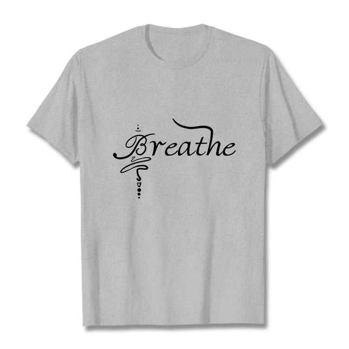 T-shirt « Buddha Stones Breathe Word » - Gris clair - 2XL - image 20