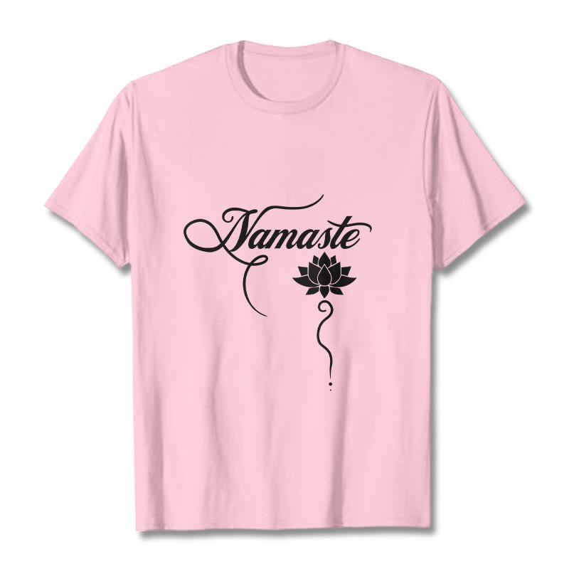 T-shirt Buddha Stones HELLO Hindi Lotus - Rose clair - 2XL - image 12