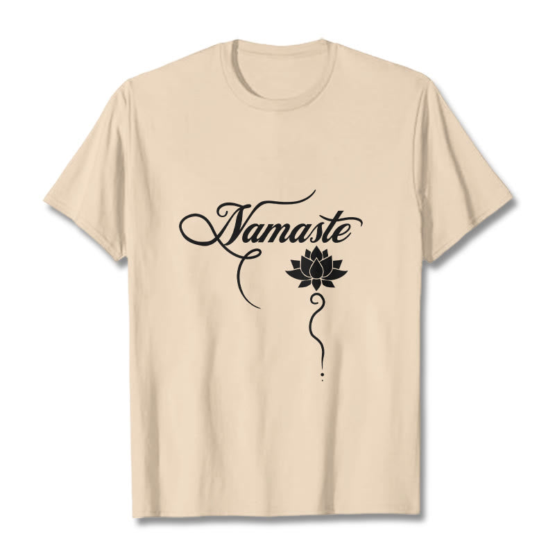 T-shirt Buddha Stones HELLO Hindi Lotus - Bisque - 2XL - image 10