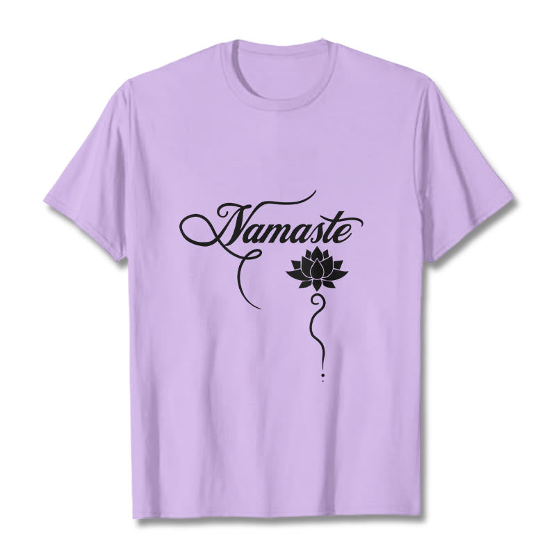 T-shirt Buddha Stones HELLO Hindi Lotus - Prune - 2XL - image 16