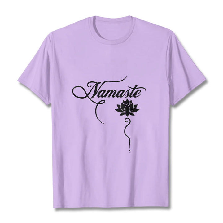 T-shirt Buddha Stones HELLO Hindi Lotus - Prune - 2XL - image 16