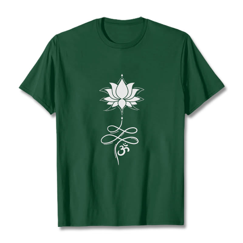 T-shirt Buddha Stones Lotus OM Sanskrit - Vert forêt - 2XL - image 10