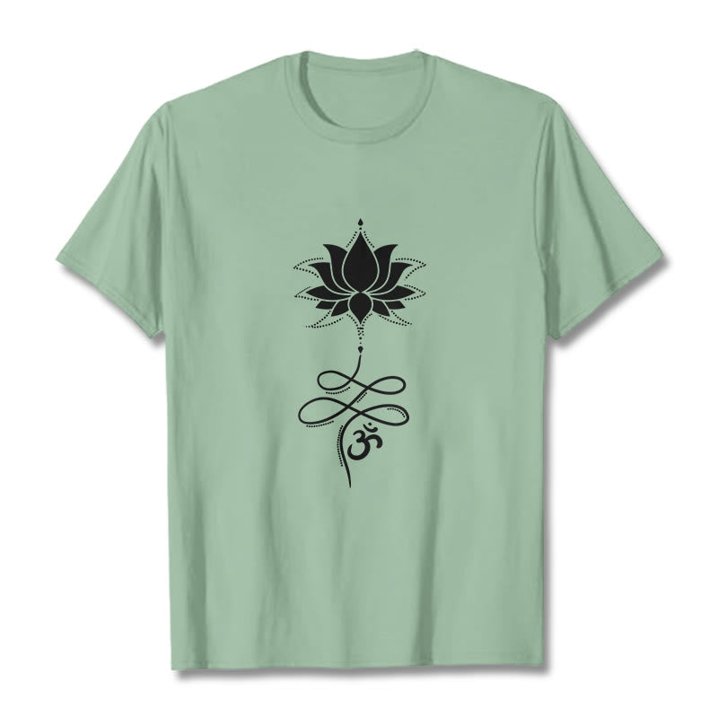 T-shirt Buddha Stones Lotus OM Sanskrit - Vert pâle - 2XL - image 15