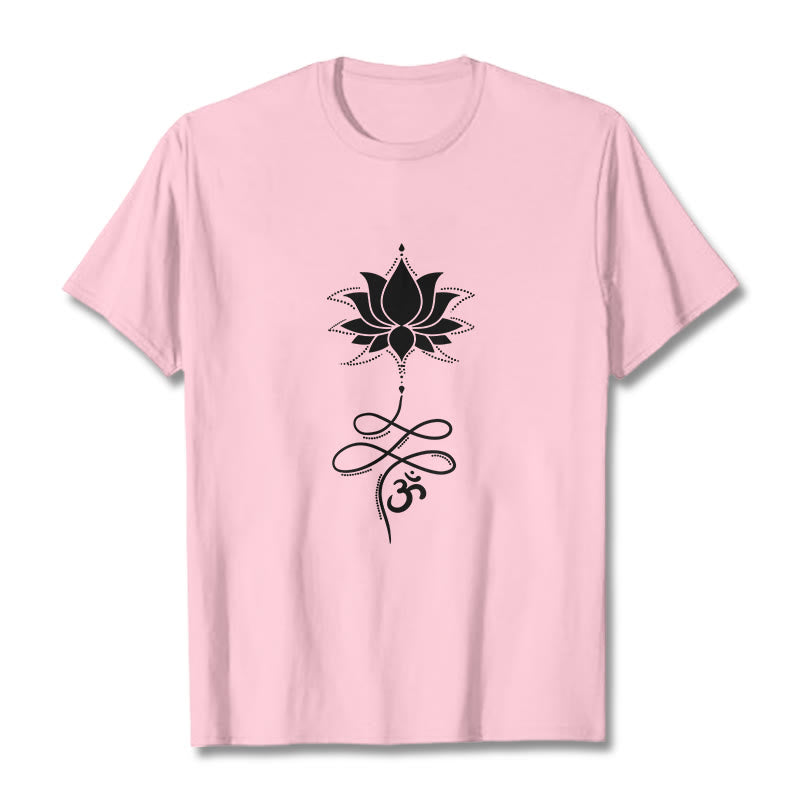 T-shirt Buddha Stones Lotus OM Sanskrit - Rose clair - 2XL - image 12