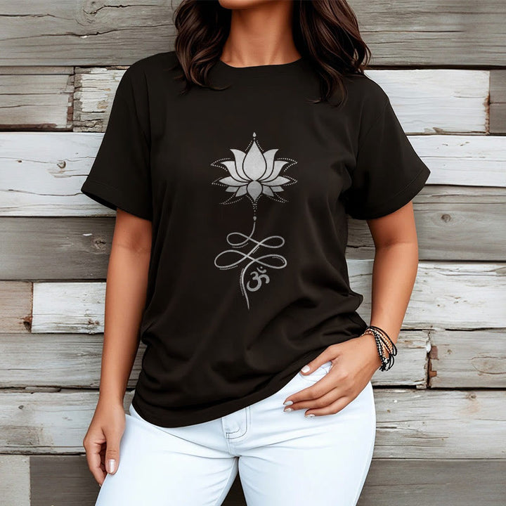 T-shirt Buddha Stones Lotus OM Sanskrit - image 2