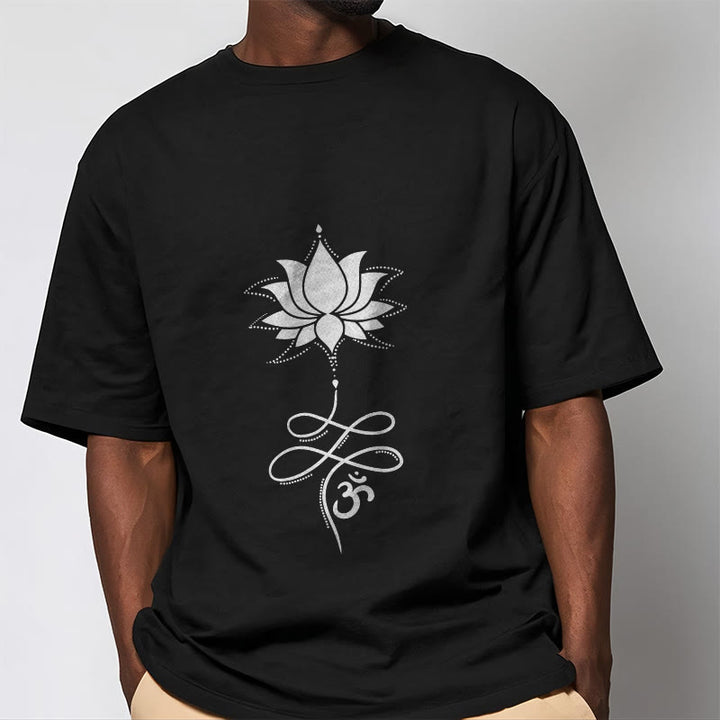 T-shirt Buddha Stones Lotus OM Sanskrit - image 1