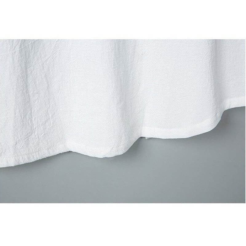 Chemise homme en coton et lin à manches courtes et poches, couleur unie, imprimé Buddha Stones - image 6