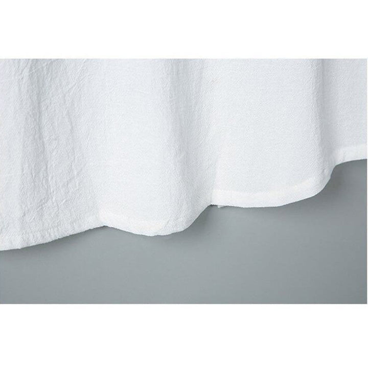 Chemise homme en coton et lin à manches courtes et poches, couleur unie, imprimé Buddha Stones - image 6