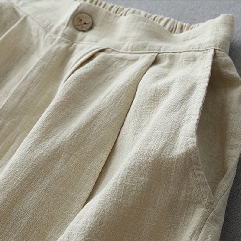 Pantalon large décontracté en polyester avec poches pour femme, coupe ample, longueur 7-8, motif Buddha Stones - image 10